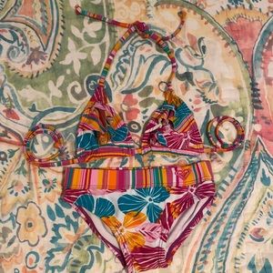 Like NEW Roxy Girls String Bikini Swim Size 3